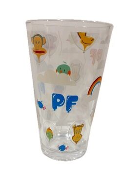 NWT Paul Frank Clear Glass Tumbler Cup
